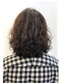 20代30代40代ミディアムカットパーマ&カラー