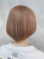 ドゥマン(Demain) ブリーチなし大人可愛いピンクベージュ透明感小顔丸みショート