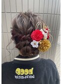 ゆるふわシニヨンスタイル