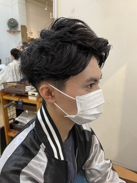 ギフト ヘアー サロン(gift hair salon) 【メンズアップバングパーマ】