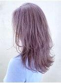 ラベンダーグレージュ_くびれヘアビタミンカラー_ba339083