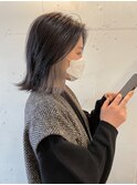 インナーカラーはハスキーグレー