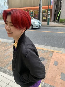 サムソンアンドデリラ 調布店 ビビットカラー　ハンサムショート