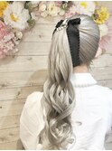 サイド　ポニーテール