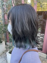 アース 高田馬場店(HAIR&MAKE EARTH) インナーブリーチ×インナーエメラルド