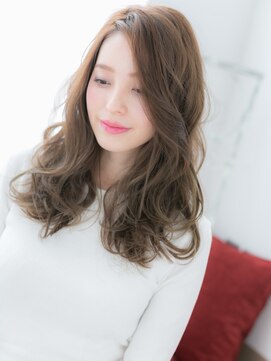 ドクターズ サロン ラブ(Dr's Salon LAB) かきあげバングで華やかふんわりカールロングf古河20代30代40代