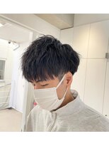 【翁長孝輔】ビジネスメンズマッシュ×黒髮スパイラルパーマ