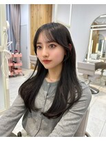 アフロートリノ(AFLOAT Leino)&nbsp;大人可愛い韓国ヘア　顔まわりサイドバング　似合わせカット#