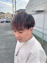 グート ヘアーメイク(gut HAIR MAKE) メンズ ハイライトパーマ ツイストスパイラル