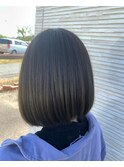 ミニボブ×オリーブアッシュ