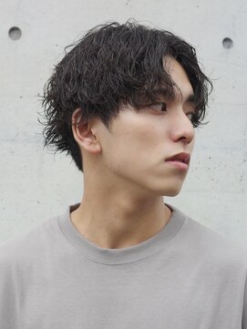 フィフス 渋谷(fifth) 波巻きパーマメンズヘアメンズマッシュ波巻きスパイラルパーマ