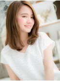 インナーカラーくせ毛風小顔ミルキーベージュc5越谷20代30代40代