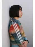 大人のワイドバングコンパクトボブ