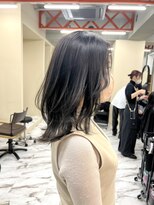 リンヘアーバイギフト 表参道(RIN hair by GIFT) ワンカールレイヤー/オリーブグレージュ/透明感/暗髪/小顔