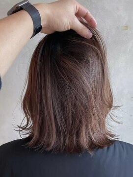 ニュイ(NUIT) ミルクティベージュカラーミニボブ大人ショートボブショート