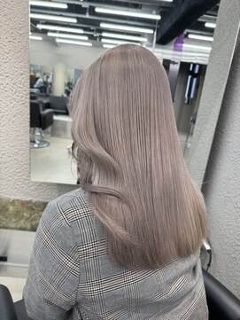ペレ 栄店(PELE) デザインカラー/レイヤーカット/ウェットヘア/オリーブベージュ