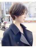ショートボブ髪型20代30代40代50代前髪あり前髪なし面長丸顔小林
