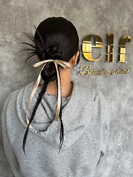 エルフ(elf) ヘアセット/ヘアアレンジ/アップ/ハーフアップ/ミディアム/ボブ