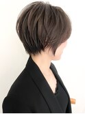 ハイライトバレイヤージュダブルカラーショートカット　30代40代