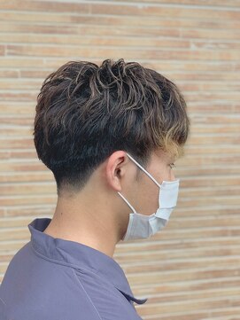 ダブ(DAB) ナチュラルニュアンスパーマ&刈り上げマッシュ