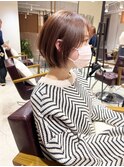 *滝田*似合わせ小顔ショートボブレイヤーチョコレートブラウン
