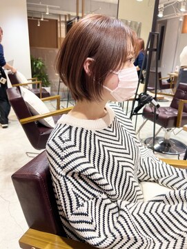 ラミエ バイ メルト 吉祥寺(lamie by melt) *滝田*似合わせ小顔ショートボブレイヤーチョコレートブラウン