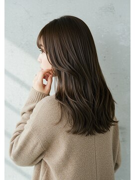 アントワープトーキョー(antwerp TOKYO) 40代50代オリーブブラウン酸性ストレート白髪染め髪質改善