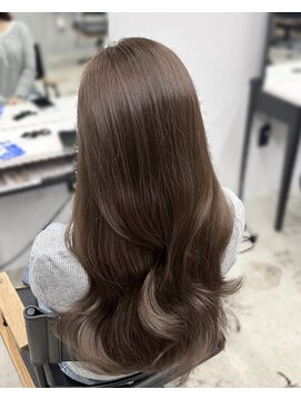 フォンズ(FONS) 上品韓国ヘアラベンダーグレージュ