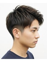 ▼フェザーショート/メンズカット/ツーブロック/ビジネスマン