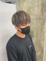 メンズサロン キング 心斎橋店(Men’s salon K!ng) ホワイトメッシュ/ツイスト/ツイスパ/パーマ/メンズ/眉毛/心斎橋