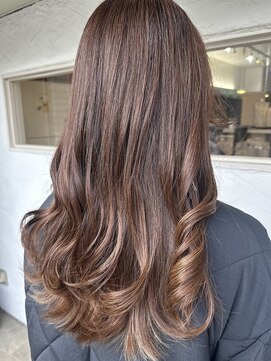 アルファ 我孫子店(alpha) ココアブラウン/レイヤーカット/我孫子