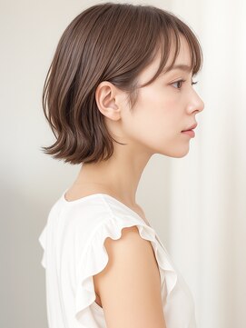 カバーヘア ブリス 大宮西口(COVER HAIR bliss) 耳かけナチュラル切りっぱなしボブレイヤーp2大宮20代30代40代