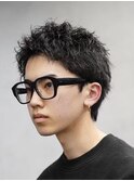 銀座ツイストスパイラルパーマフェザーパーマセンターパート眉毛