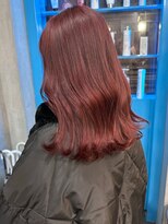 ガーデンヨコハマ(GARDEN YOKOHAMA)&nbsp;バーガンディ チェリーレッド ミディアムレイヤー 暖色 姫カット