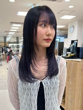 シャルムバイケンジ(Charm.by KENJE) ブリーチ/レイヤーカット/ダブルカラー/パープルカラー/銀座