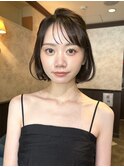 ☆春日☆ニュアンスウルフワンホンレイヤーダークブルーボブ64