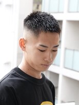 メッツ 原宿(METS) MEN'S/クロップ×ハイフェード/短髪/黒髪