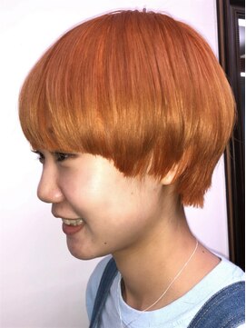 グラスペディア(graspedia) ショートマッシュ　パステルオレンジ