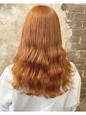 オレンジカラー［magiyhair西部笑］