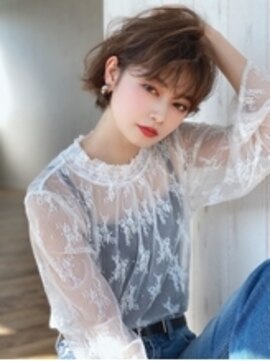 アグ ヘアー ポノ 本所吾妻橋店(Agu hair pono) 《Agu hair》女っぽウェーブミニボブ