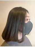ツヤっとストレートヘア【藤枝/髪質改善/デザインカラー】