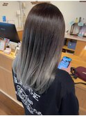 シルバーバレイヤージュグラデーション