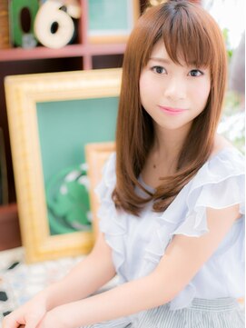 カバーヘア イヴ 戸頭店(COVER HAIR EVE) 大人かわいい斜めバング小顔ロングレイヤーc5戸頭20代30代40代