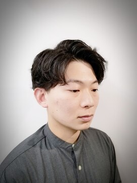 リバティシェアバーバー 銀座(LIBERTY SHARE BARBER) 【星野源さん風】アップバンクパーマスタイル