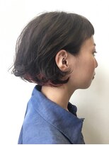 バディヘア ルーツ(BUDDY HAIR ROOTS) インナーカラー ナチュラルブラック×レッド