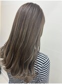 【北見】#ハイライト#ブリーチカラー#くすみベージュ