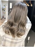 ミルクティーベージュダブルカラーハイライトハイトーンブリーチ