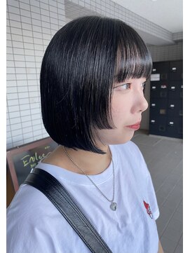 エンリー(ENlee) 【とまべち】ボブウルフ×ブラックカラー