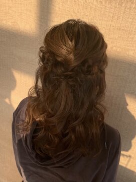 アース 福岡新宮店(HAIR&MAKE EARTH) 髪質改善カラー＋お呼ばれヘアアレンジ