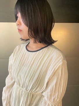 ガリカ 大名(Gallica) 【恒吉佐央理】顔まわりレイヤーにふんわり毛束感の外ハネボブ